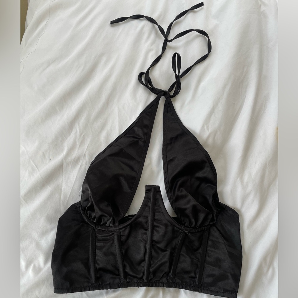 BLACK CORSET TOP